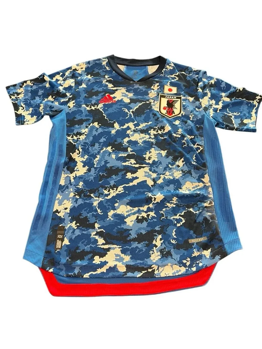 Adidas Men's Japan Home 2020 Camo Football Jersey T-shirt Multicolor Size XL